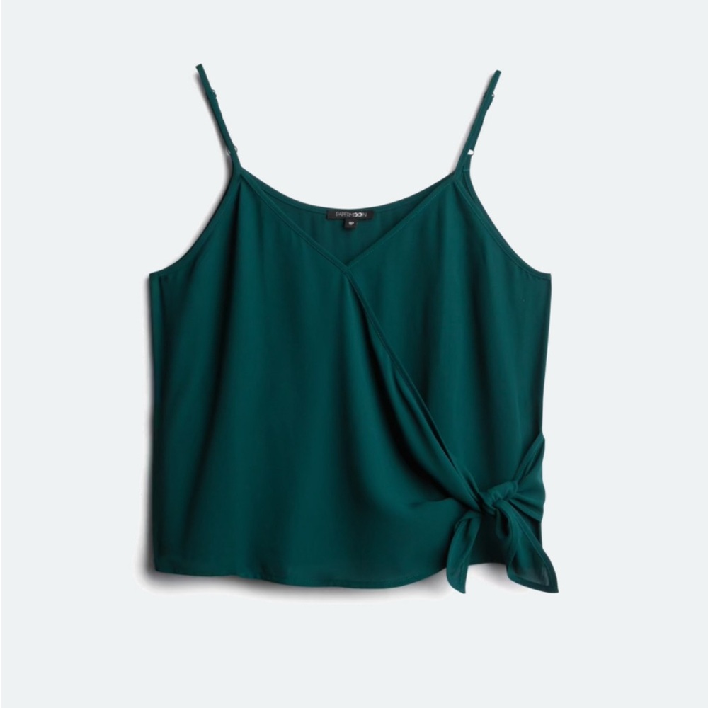 Papermoon XS Emerald Green Wrap Top